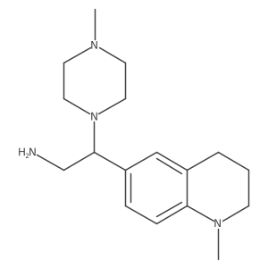 2-(1-Methyl-1,2,3,4-tetrahydroquinolin-6-yl)-2-(4-methylpiperazin-1-yl)ethanamine Structure