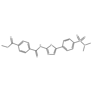 methyl 4-((5-(4-(N,N-dimethylsulfamoyl)phenyl)-1,3,4-oxadiazol-2-yl)carbamoyl)benzoate Structure