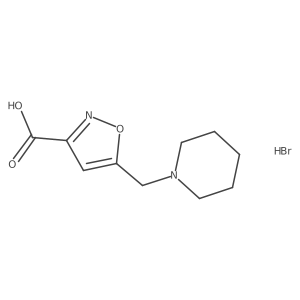 5-(Piperidin-1-ylmethyl)isoxazole-3-carboxylic acid hydrobromide Structure