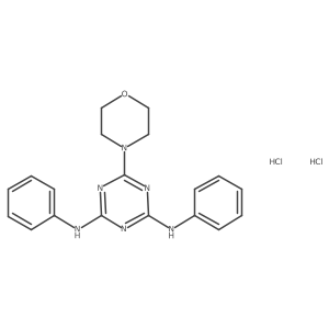 6-morpholino-N2,N4-diphenyl-1,3,5-triazine-2,4-diamine dihydrochloride结构式