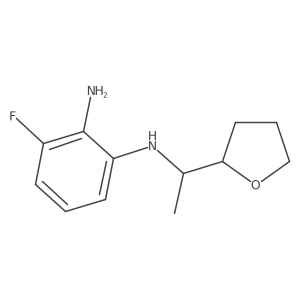 3-Fluoro-N1-[1-(tetrahydro-2-furanyl)ethyl]-1,2-benzenediamine结构式