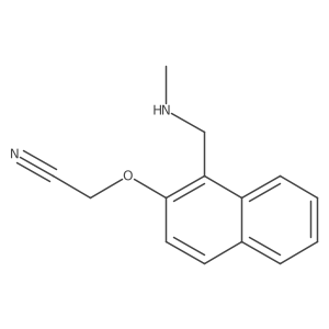 2-({1-[(Methylamino)methyl]naphthalen-2-yl}oxy)acetonitrile结构式