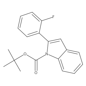 tert-Butyl 2-(2-fluorophenyl)-1H-indole-1-carboxylate Structure
