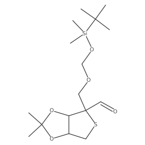 (3As,4R,6aR)-4-[[tert-butyl(dimethyl)silyl]oxymethoxymethyl]-2,2-dimethyl-6,6a-dihydro-3aH-thieno[3,4-d][1,3]dioxole-4-carbaldehyde Structure