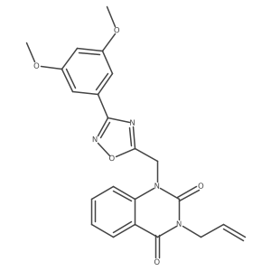3-allyl-1-((3-(3,5-dimethoxyphenyl)-1,2,4-oxadiazol-5-yl)methyl)quinazoline-2,4(1H,3H)-dione Structure