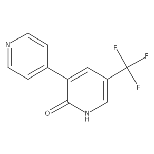 3-(Pyridin-4-yl)-5-(trifluoromethyl)pyridin-2-ol Structure