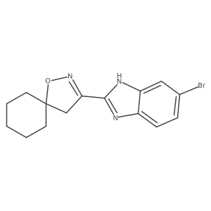 3-(5-Bromo-1H-benzimidazol-2-yl)-1-oxa-2-aza-spiro[4.5]dec-2-ene Structure