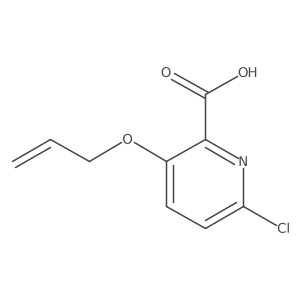 6-Chloro-3-(prop-2-en-1-yloxy)pyridine-2-carboxylic acid Structure