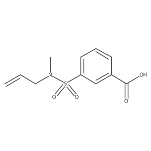 3-[Methyl(prop-2-en-1-yl)sulfamoyl]benzoic acid结构式