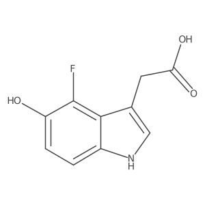 4-Fluoro-5-hydroxyindole-3-acetic acid Structure