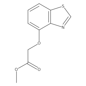 Acetic acid,2-(4-benzothiazolyloxy)-,methyl ester Structure