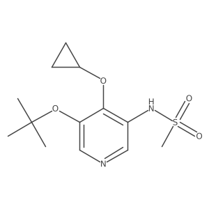 N-(5-Tert-butoxy-4-cyclopropoxypyridin-3-YL)methanesulfonamide Structure