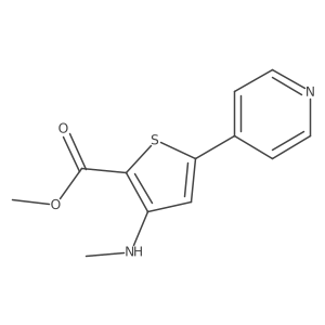 Methyl 3-(methylamino)-5-(pyridin-4-yl)thiophene-2-carboxylate Structure