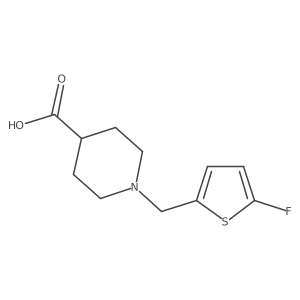 1-[(5-Fluorothiophen-2-yl)methyl]piperidine-4-carboxylic acid Structure