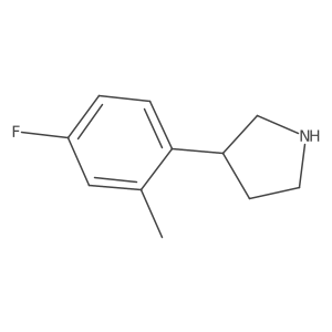 3-(4-Fluoro-2-methylphenyl)pyrrolidine Structure