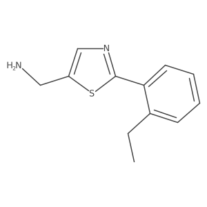 (2-(2-Ethylphenyl)thiazol-5-yl)methanamine Structure