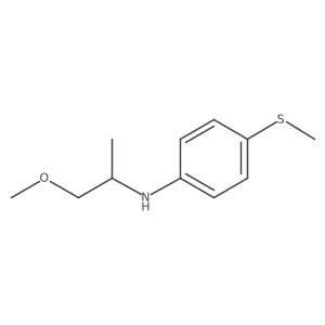 N-(1-Methoxypropan-2-yl)-4-(methylsulfanyl)aniline结构式
