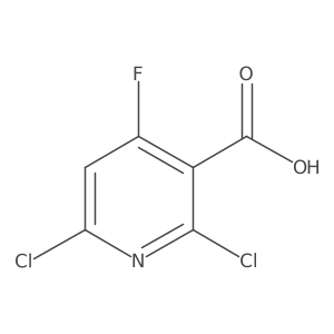 2,6-Dichloro-4-fluoronicotinic acid结构式