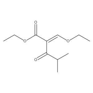 Pentanoic acid, 2-(ethoxymethylene)-4-methyl-3-oxo-, ethyl ester, (E)- Structure