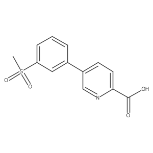 5-(3-Methylsulfonylphenyl)picolinic acid Structure
