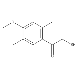 Ethanone, 2-mercapto-1-(4-methoxy-2,5-dimethylphenyl)- Structure