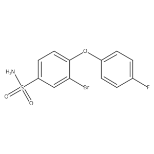 3-Bromo-4-(4-fluorophenoxy)benzenesulfonamide Structure