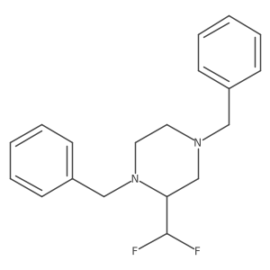 1,4-Dibenzyl-2-(difluoromethyl)piperazine结构式