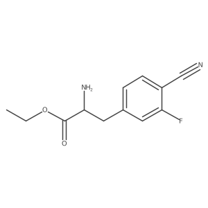 2-Amino-3-(4-cyano-3-fluoro-phenyl)-propionic acid ethyl ester结构式