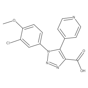1-(3-chloro-4-methoxyphenyl)-5-(pyridin-4-yl)-1H-1,2,3-triazole-4-carboxylic acid Structure