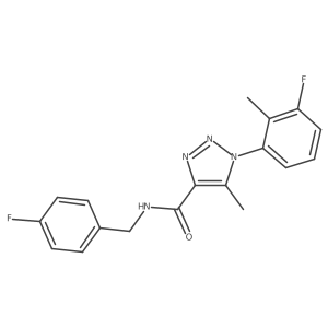 N-(4-fluorobenzyl)-1-(3-fluoro-2-methylphenyl)-5-methyl-1H-1,2,3-triazole-4-carboxamide Structure