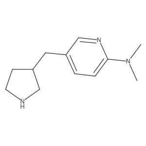 N,N-dimethyl-5-[(pyrrolidin-3-yl)methyl]pyridin-2-amine结构式