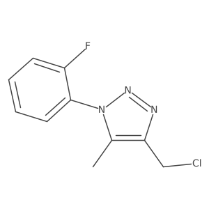 4-(chloromethyl)-1-(2-fluorophenyl)-5-methyl-1H-1,2,3-triazole Structure