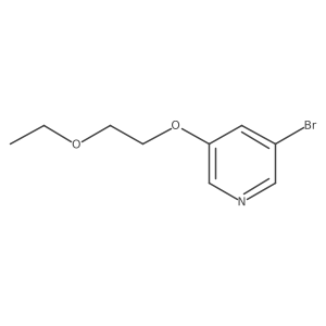 3-Bromo-5-(2-ethoxyethoxy)pyridine Structure