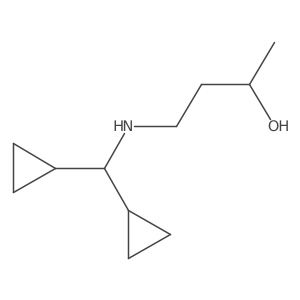 4-[(Dicyclopropylmethyl)amino]butan-2-ol Structure