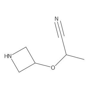 2-(Azetidin-3-yloxy)propanenitrile Structure