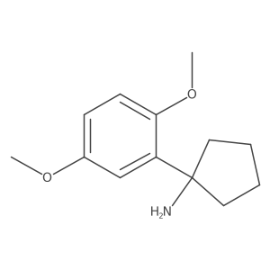 1-(2,5-Dimethoxyphenyl)cyclopentan-1-amine结构式