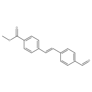 Methyl 4-[(1E)-2-(4-formylphenyl)ethenyl]benzoate结构式
