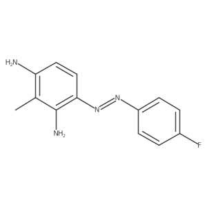 4-[(E)-(4-fluorophenyl)diazenyl]-2-methylbenzene-1,3-diamine Structure