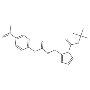 Tert-butyl 5-[(4-nitrophenoxy)carbonyloxymethyl]imidazole-1-carboxylate结构式