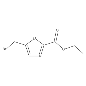 Ethyl 5-(bromomethyl)oxazole-2-carboxylate结构式