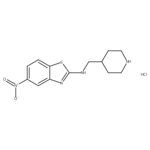 5-nitro-N-(piperidin-4-ylmethyl)benzo[d]thiazol-2-amine hydrochloride Structure