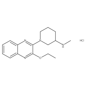 1-(3-ethoxyquinoxalin-2-yl)-N-methylpiperidin-3-amine hydrochloride结构式