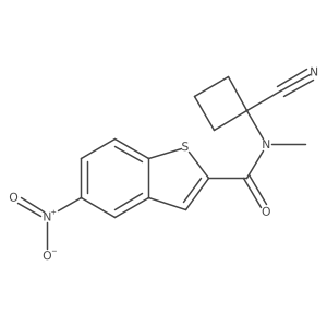 N-(1-cyanocyclobutyl)-N-methyl-5-nitro-1-benzothiophene-2-carboxamide Structure
