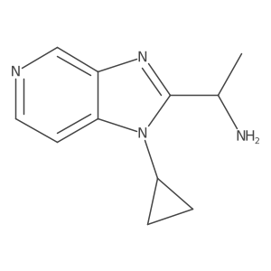 1-(1-Cyclopropyl-1H-imidazo[4,5-c]pyridin-2-yl)ethanamine结构式