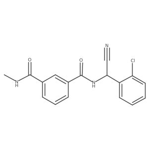 N1-[(2-chlorophenyl)(cyano)methyl]-N3-methylbenzene-1,3-dicarboxamide Structure