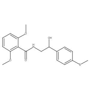 N-(2-hydroxy-2-(4-(methylthio)phenyl)ethyl)-2,6-dimethoxybenzamide结构式