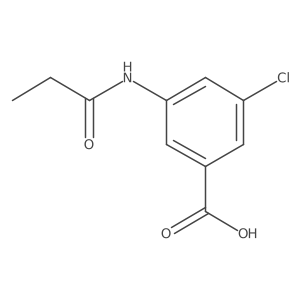 3-Chloro-5-[(1-oxopropyl)amino]benzoic acid Structure