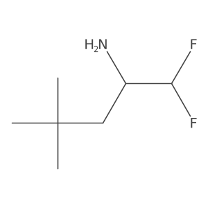 1,1-Difluoro-4,4-dimethylpentan-2-amine Structure