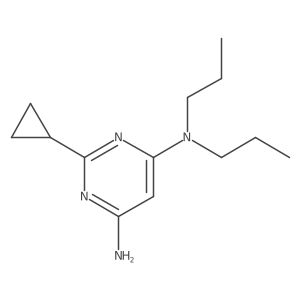 2-cyclopropyl-N4,N4-dipropylpyrimidine-4,6-diamine结构式
