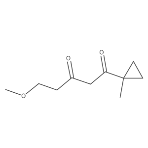5-Methoxy-1-(1-methylcyclopropyl)pentane-1,3-dione结构式